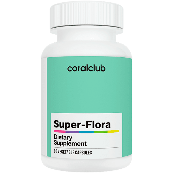 Super Flora, prebiotiķi, probiotiķi